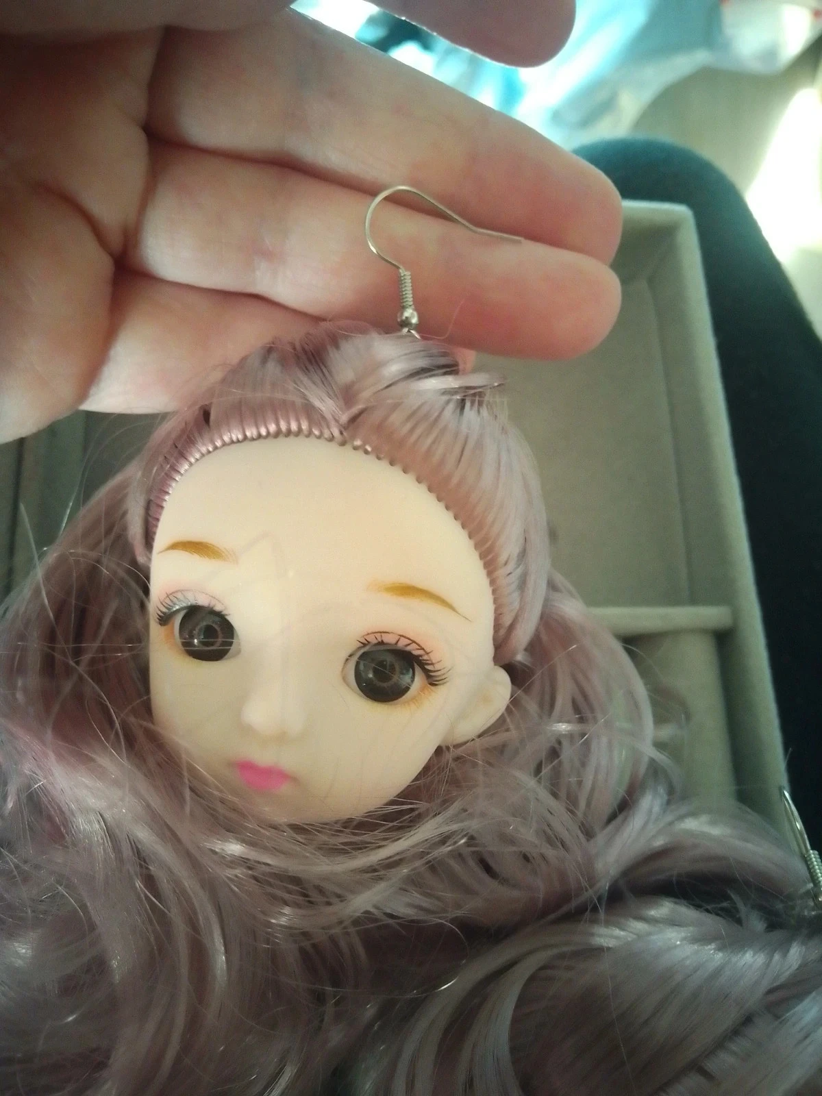 Boucles d'oreilles têtes de poupées – photo 2